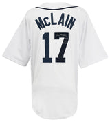Denny McLain Signed White Custom Baseball Jersey w/1968 AL MVP