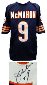 Jim McMahon Signed Navy Custom Throwback Jersey