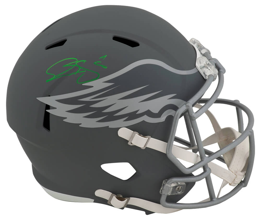 Donovan McNabb Signed Philadelphia Eagles SLATE Riddel Full Size Speed Replica Helmet