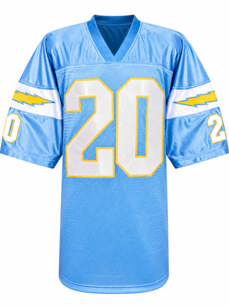 Natrone Means Signed Light Blue Custom Football Jersey