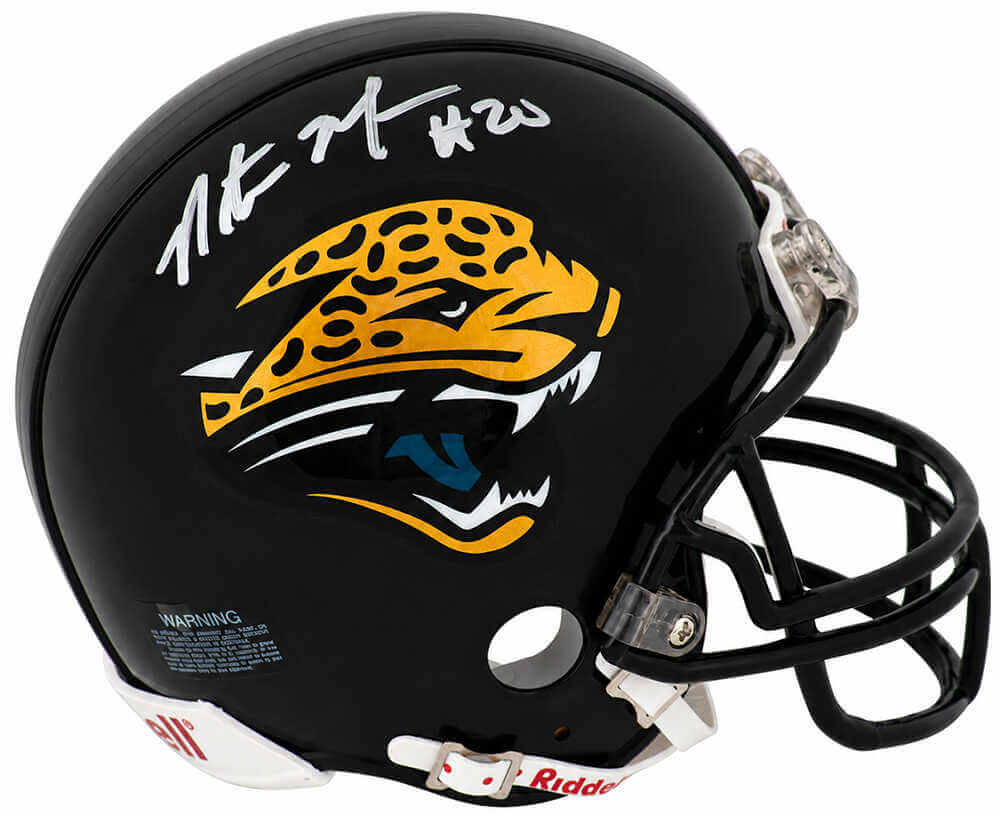 Natrone Means Signed Jacksonville Jaguars Riddell (VSR4) Mini Helmet
