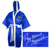 Ray Mercer Signed Title Blue With White Trim Boxing Robe w/Merciless