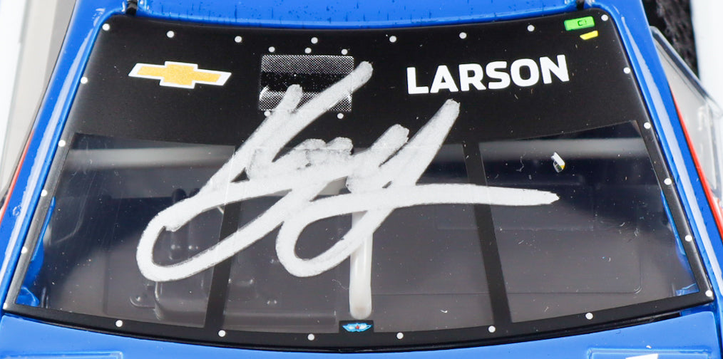 Kyle Larson Signed 2024 Kansas Win Diecast | 1:24 Raced Version