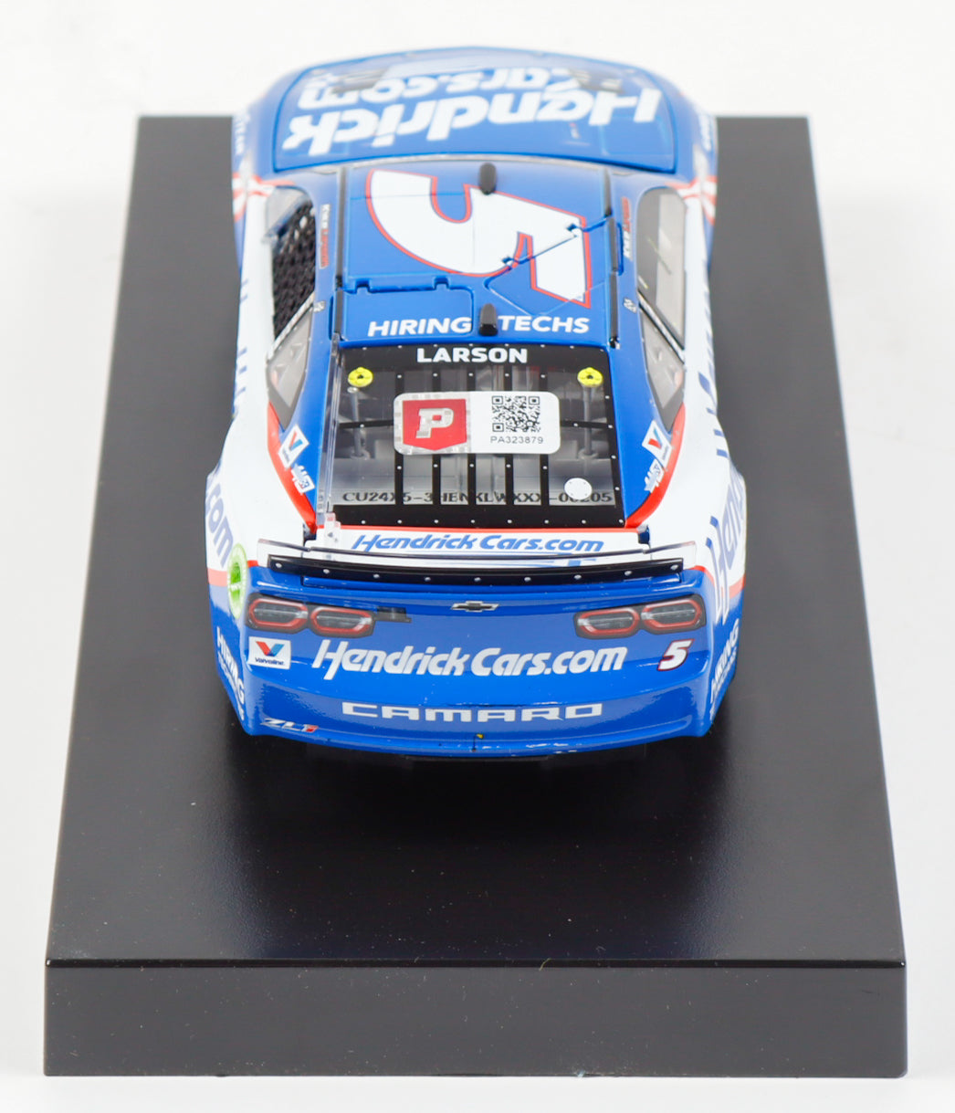 Kyle Larson Signed 2024 Kansas Win Diecast | 1:24 Raced Version