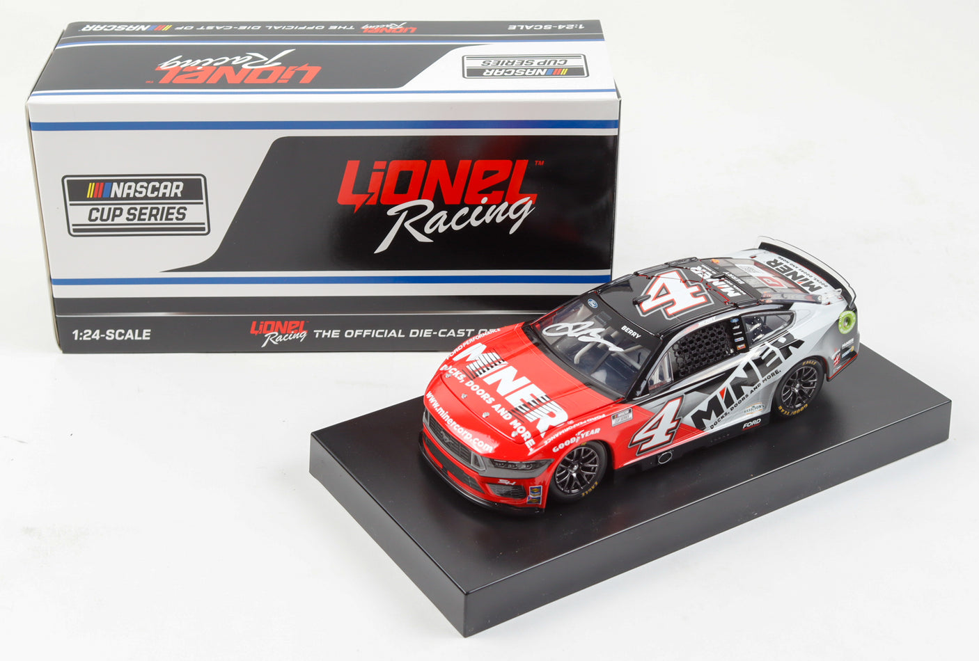 Josh Berry Autographed 2024 Miner 1:24 Diecast Car - Limited Edition