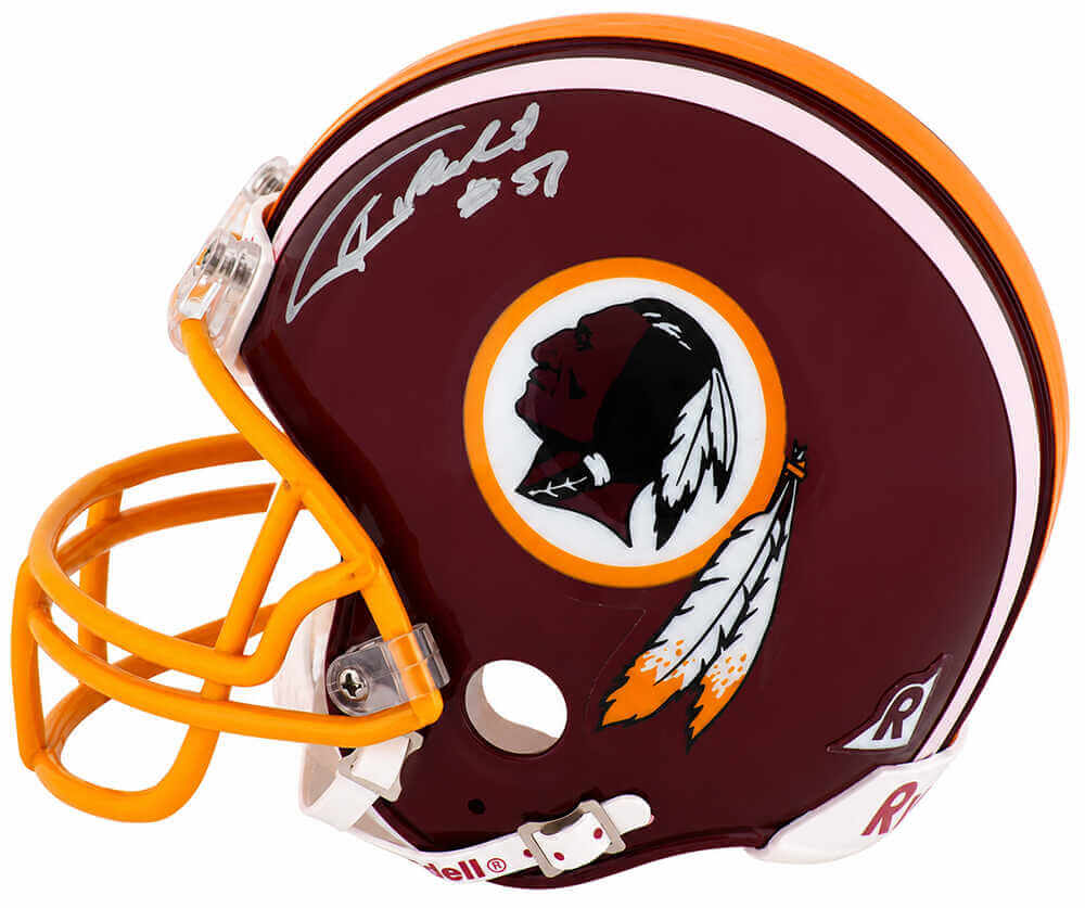 Rich Milot Signed Washington Throwback Riddell (VSR4) Mini Helmet