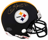 Ernie Mills Signed Pittsburgh Steelers Riddell (VSR4) Mini Helmet