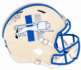 Blake Miller Signed Detroit Lions RETRO Riddell Full Size Speed Replica Helmet w/Lions #1 Pick 2026