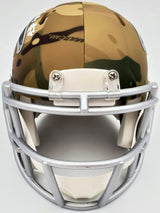 Kyle Pitts Autographed Atlanta Falcons Camo Speed Mini Helmet Beckett BAS QR Stock #194401