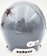 Ryan Leaf Autographed Washington State Cougars Gray Schutt Mini Helmet Beckett BAS QR Stock #193978
