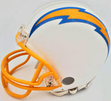 Rodney Harrison Autographed San Diego Chargers White Mini Helmet Beckett BAS QR Stock #193942
