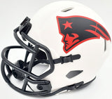 Rodney Harrison Autographed New England Patriots Lunar Eclipse White Speed Mini Helmet Beckett BAS QR Stock #193941