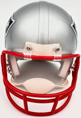 Rodney Harrison Autographed New England Patriots Silver Mini Helmet Beckett BAS QR Stock #193939
