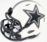 Herschel Walker Autographed Dallas Cowboys Lunar Eclipse White Speed Mini Helmet Beckett BAS QR Stock #193846