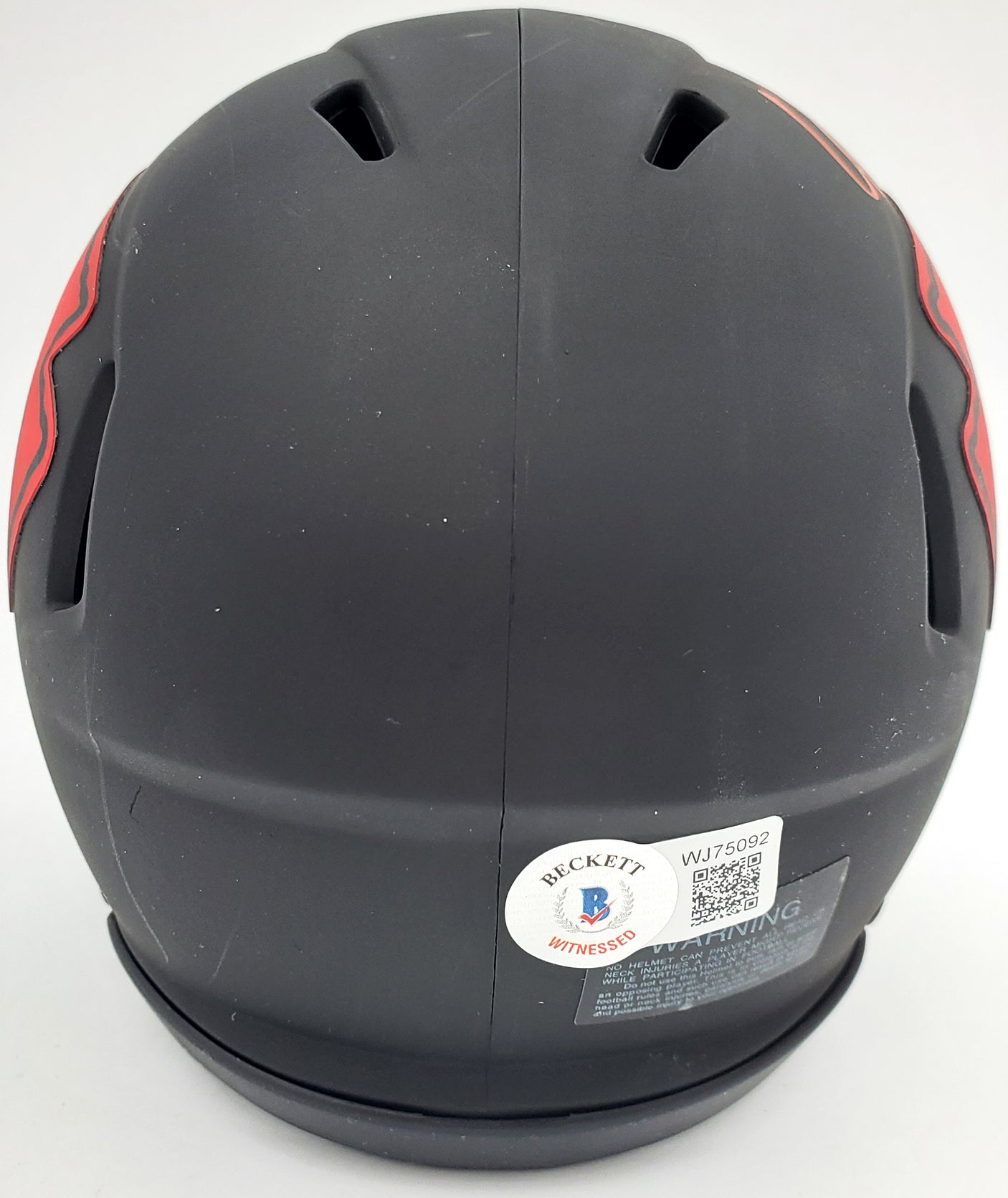 Clyde Edwards-Helaire Autographed Kansas City Chiefs Eclipse Black Speed Mini Helmet Beckett BAS QR Stock #193779