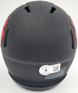 Clyde Edwards-Helaire Autographed Kansas City Chiefs Eclipse Black Speed Mini Helmet Beckett BAS QR Stock #193779