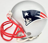 Deion Branch Autographed New England Patriots Silver Mini Helmet Beckett BAS Stock #193776