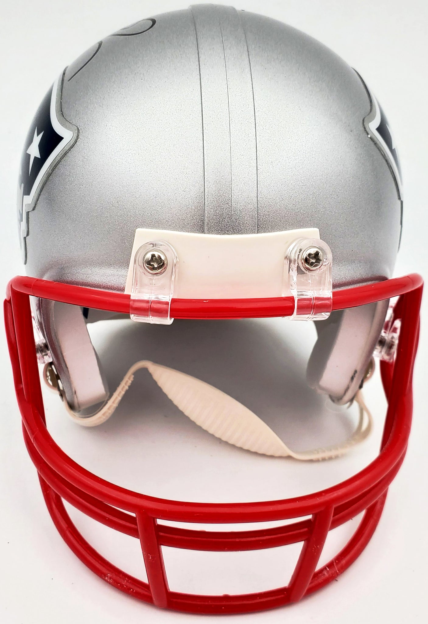 Deion Branch Autographed New England Patriots Silver Mini Helmet Beckett BAS Stock #193776