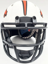 Steve Atwater Autographed Denver Broncos Lunar Eclipse White Speed Mini Helmet Beckett BAS QR Stock #192620
