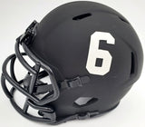 Devonta Smith Autographed Alabama Crimson Tide Eclipse Black Speed Mini Helmet "Heisman 2020" Beckett BAS Stock #191981