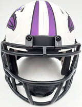 Patrick Queen Autographed Baltimore Ravens Lunar Eclipse White Mini Helmet Beckett BAS Stock #191550