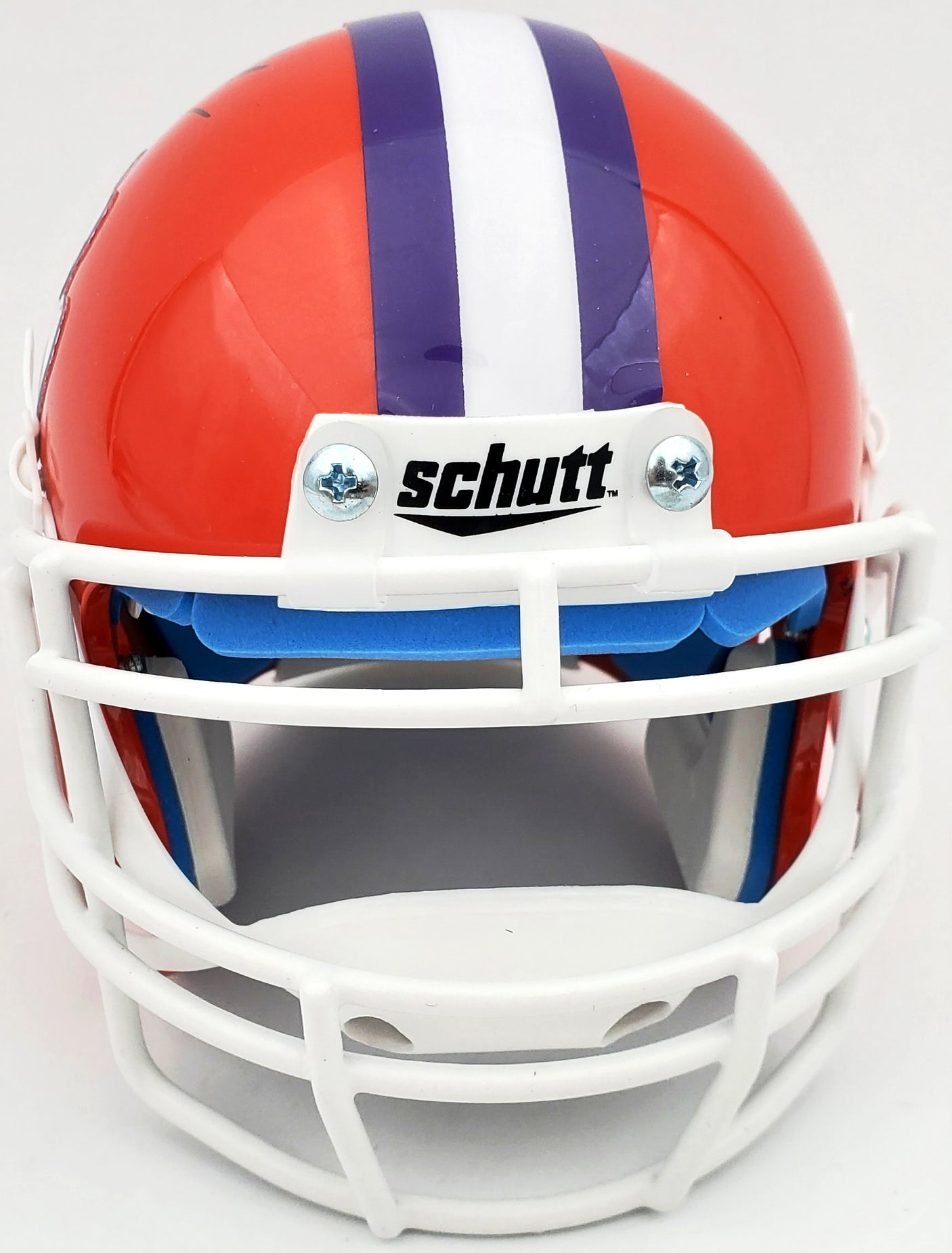 Hunter Renfrow Autographed Clemson Tigers Orange Schutt Mini Helmet Beckett BAS Stock #191545