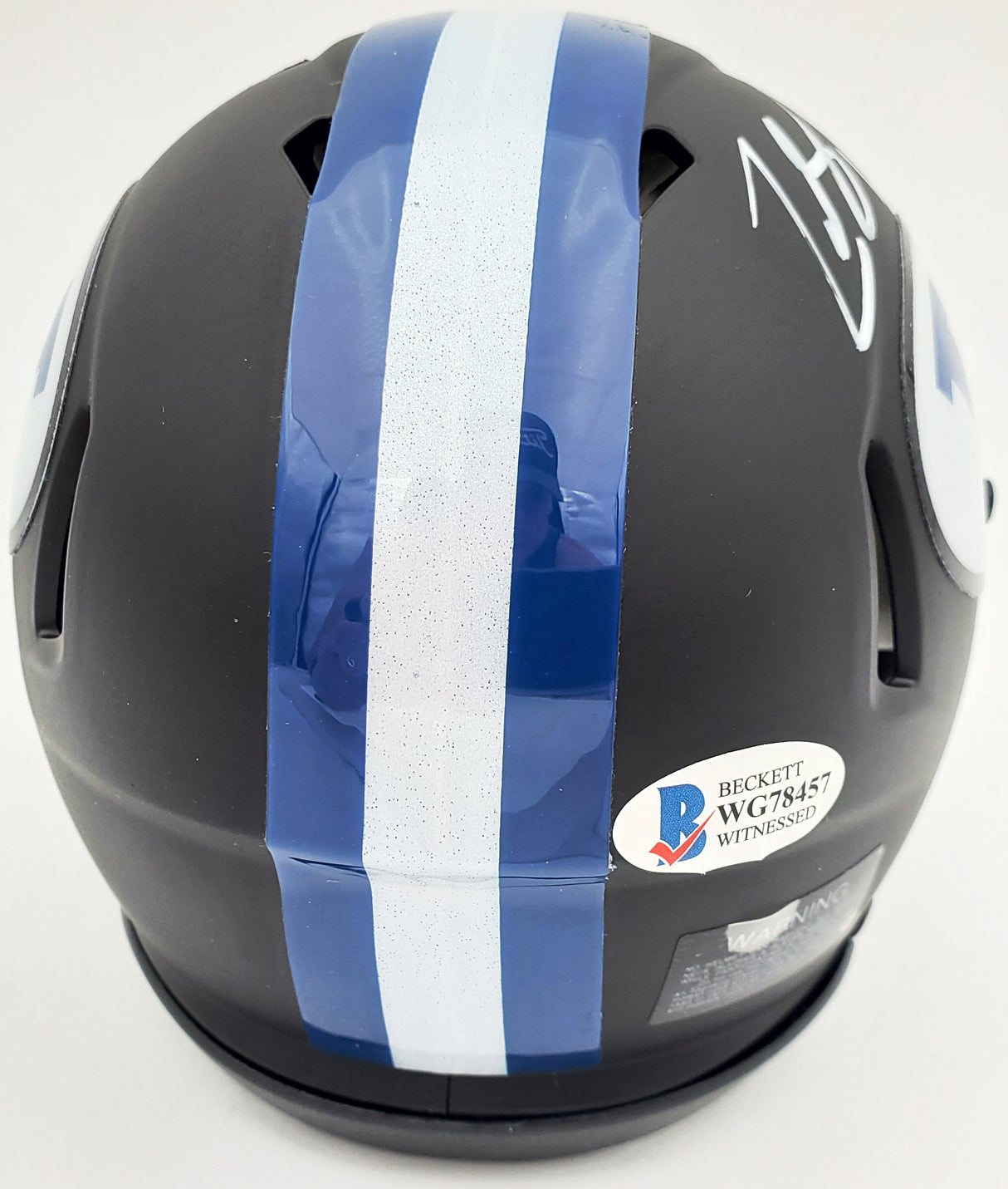 Zach Wilson Autographed BYU Cougars Matte Black Speed Mini Helmet Beckett BAS Stock #191116