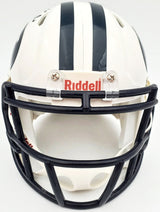 Zach Wilson Autographed BYU Cougars White Speed Mini Helmet Beckett BAS Stock #191114