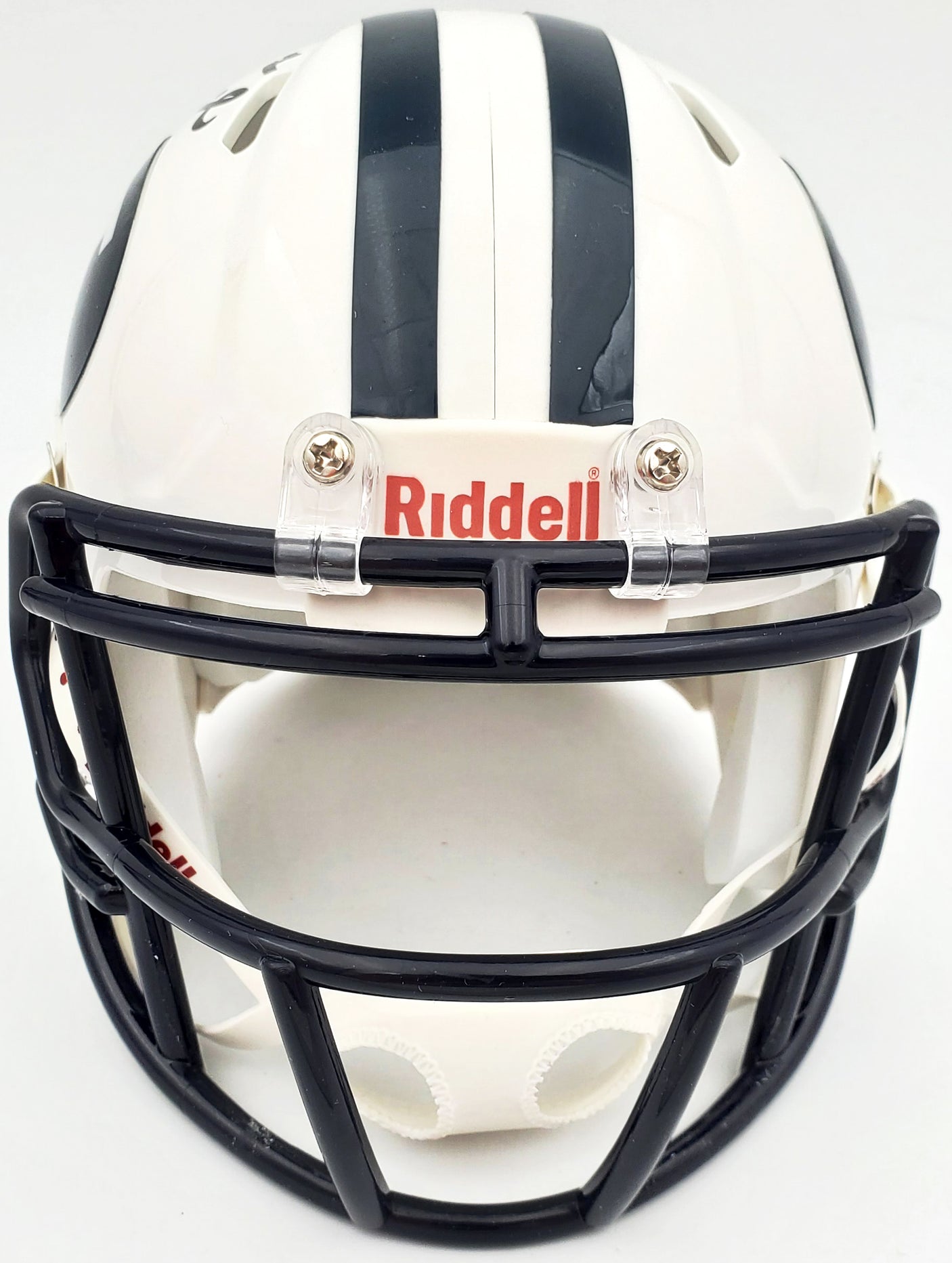 Zach Wilson Autographed BYU Cougars White Speed Mini Helmet Beckett BAS Stock #191114