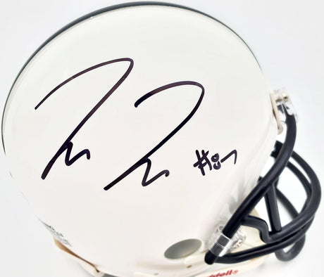 Pat Freiermuth Autographed Penn State Nittany Lions White Mini Helmet Beckett BAS Stock #191113