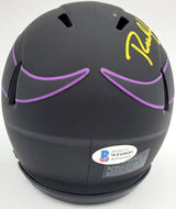 Rich Gannon Autographed Minnesota Vikings Eclipse Black Speed Mini Helmet Beckett BAS Stock #190033