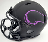 Rich Gannon Autographed Minnesota Vikings Eclipse Black Speed Mini Helmet Beckett BAS Stock #190033