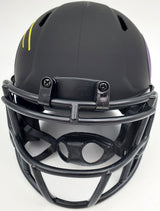 Rich Gannon Autographed Minnesota Vikings Eclipse Black Speed Mini Helmet Beckett BAS Stock #190033