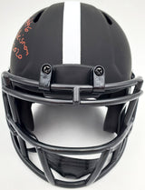 Devonta Smith Autographed Alabama Crimson Tide Eclipse Black Speed Mini Helmet "Heisman 2020" Beckett BAS Stock #190003
