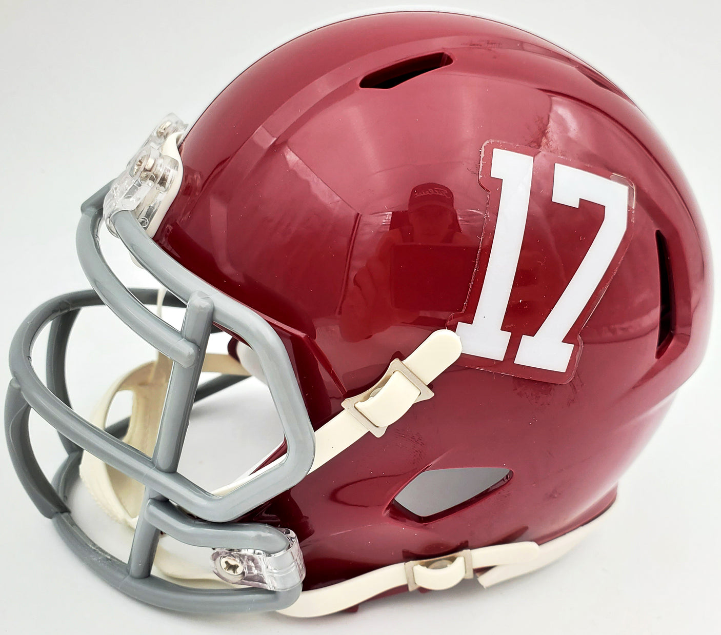 Devonta Smith Autographed Alabama Crimson Tide Speed Mini Helmet "Heisman 2020" Beckett BAS Stock #189552