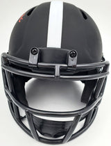 Devonta Smith Autographed Eclipse Black Alabama Crimson Tide Speed Mini Helmet Beckett BAS Stock #189550