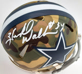 Herschel Walker Autographed Dallas Cowboys Camo Speed Mini Helmet Beckett BAS Stock #185955