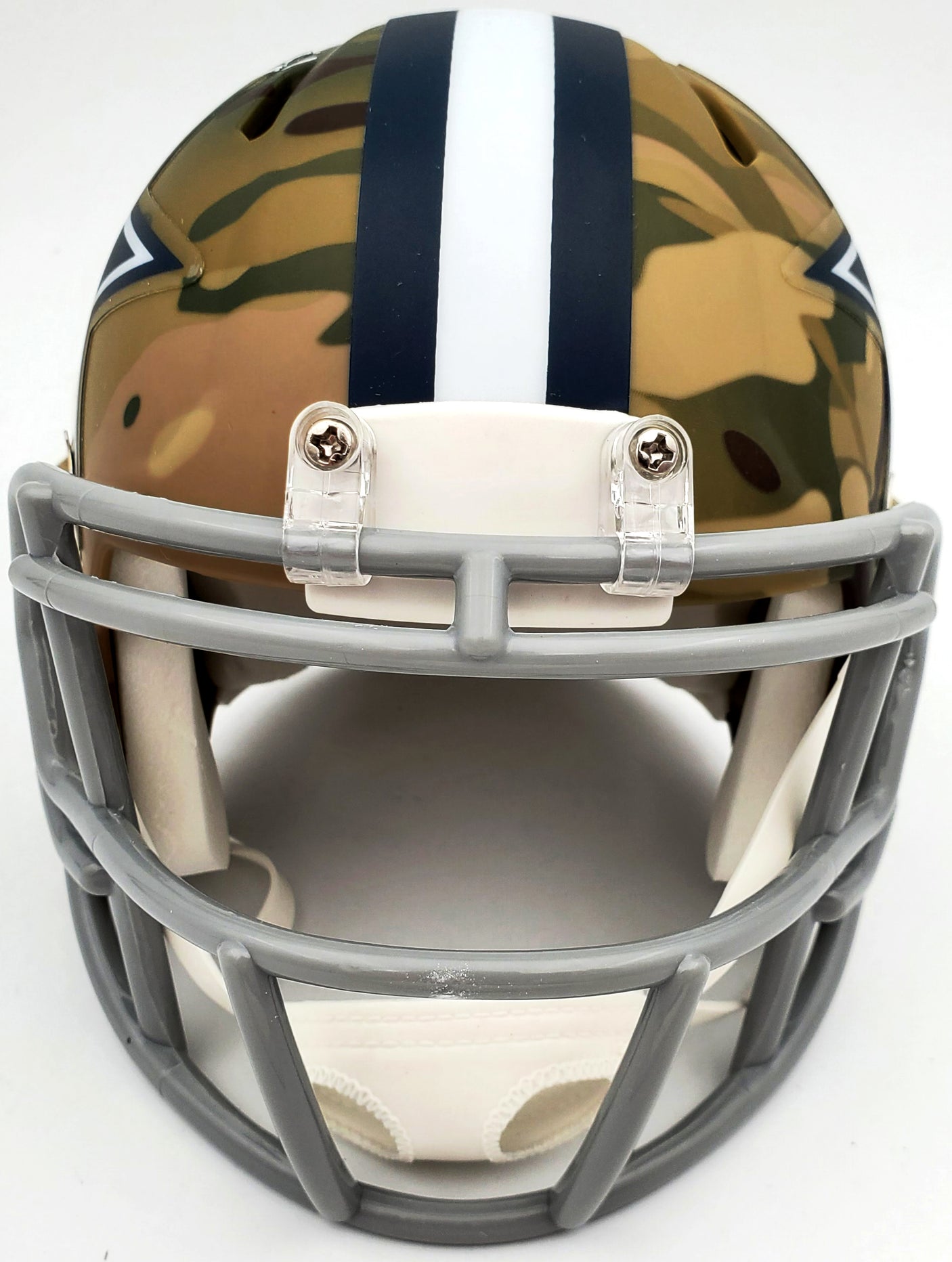 Herschel Walker Autographed Dallas Cowboys Camo Speed Mini Helmet Beckett BAS Stock #185955