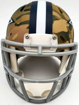 Herschel Walker Autographed Dallas Cowboys Camo Speed Mini Helmet Beckett BAS Stock #185955