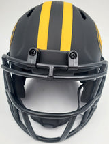Davante Adams Autographed Eclipse Black Green Bay Packers Speed Mini Helmet Beckett BAS Stock #185814