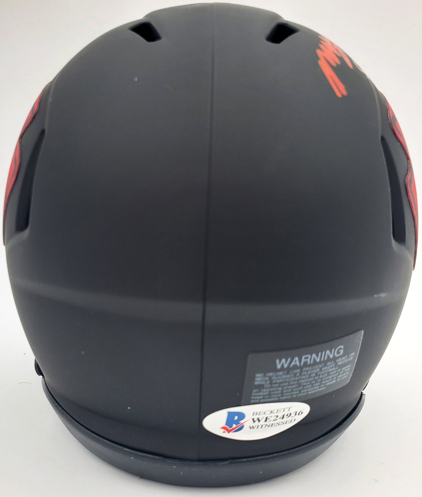 Mecole Hardman Autographed Kansas City Chiefs Eclipse Black Speed Mini Helmet "SB LIV Champs" Beckett BAS Stock #185786