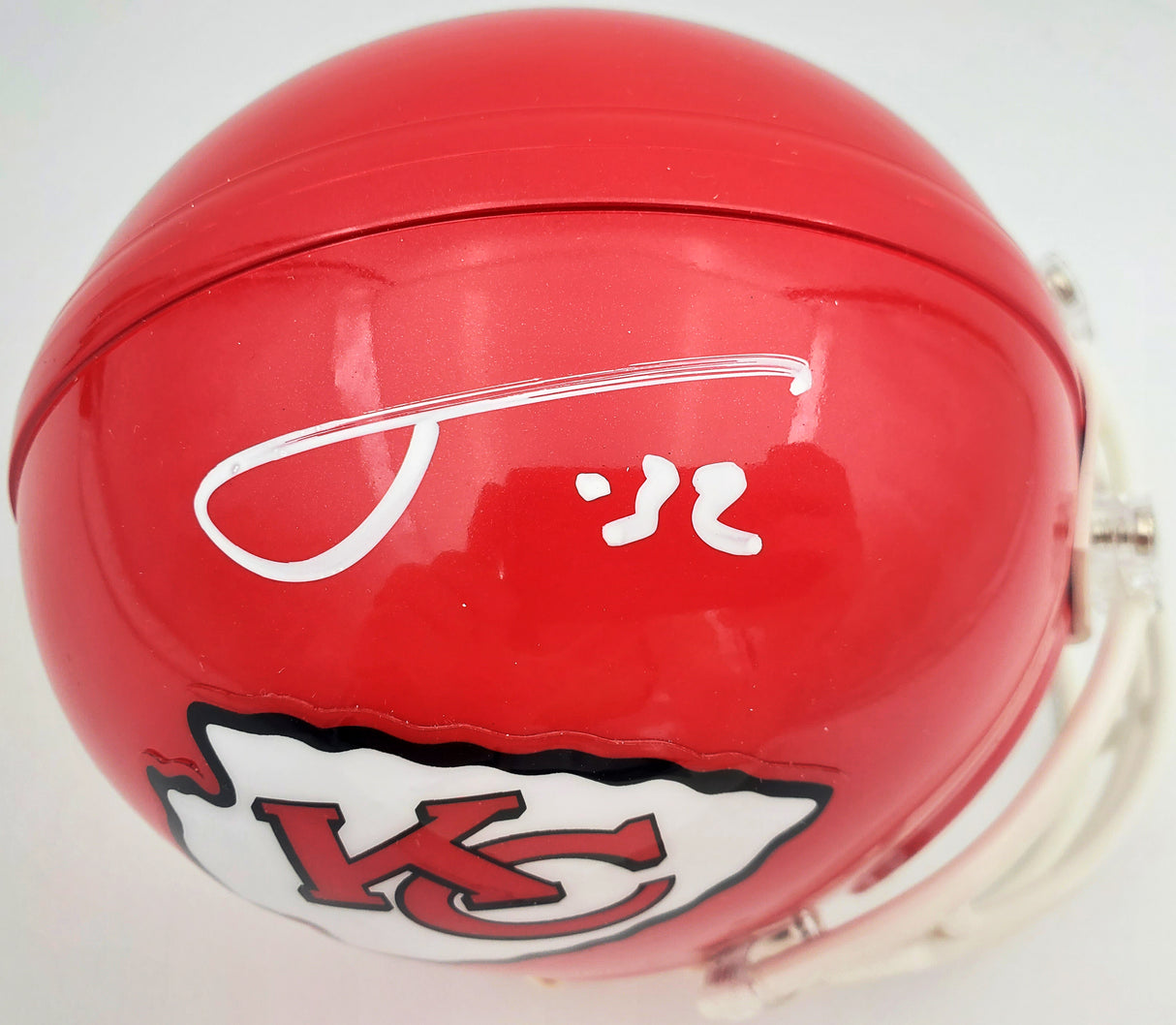 Tyrann Mathieu Autographed Kansas City Chiefs Mini Helmet Beckett BAS Stock #185748