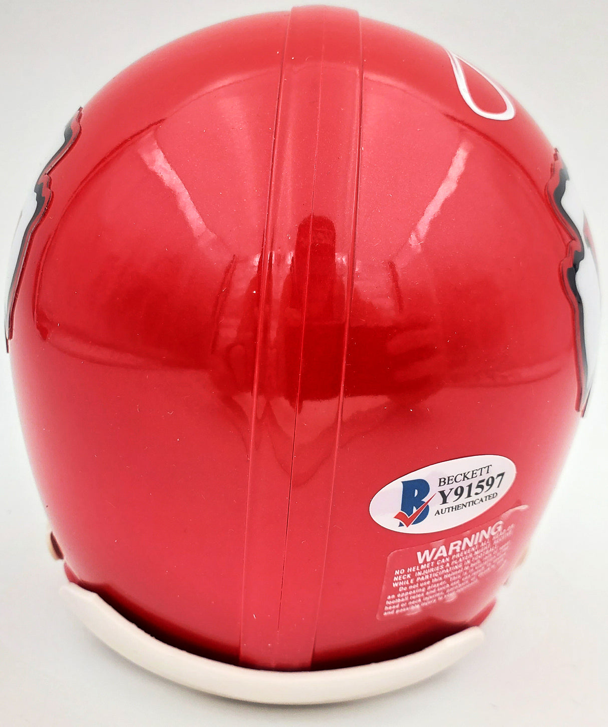 Tyrann Mathieu Autographed Kansas City Chiefs Mini Helmet Beckett BAS Stock #185748