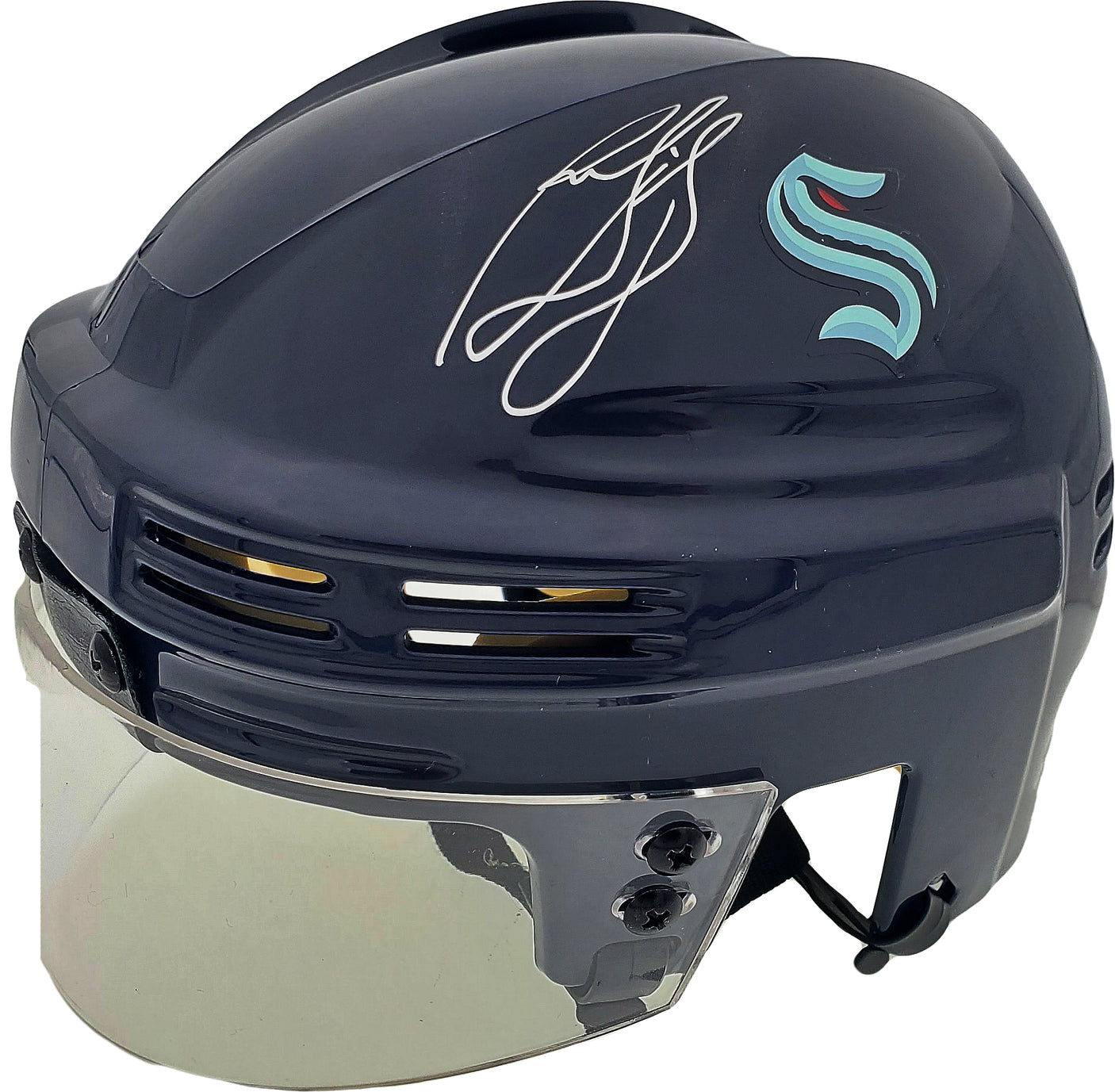 Ron Francis Autographed Seattle Kraken Mini Helmet Fanatics Holo Stock #185603