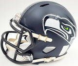 Russell Wilson Autographed Seattle Seahawks Speed Mini Helmet In Green RW Holo Stock #179111