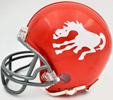 Steve Atwater Autographed Denver Broncos Throwback Orange Mini Helmet Beckett BAS Stock #178096