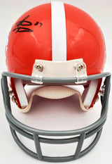 Steve Atwater Autographed Denver Broncos Throwback Orange Mini Helmet Beckett BAS Stock #178096
