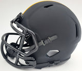 Terry Bradshaw Autographed Eclipse Black Pittsburgh Steelers Speed Mini Helmet Beckett BAS Stock #165928
