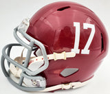 Minkah Fitzpatrick Autographed Alabama Crimson Tide Speed Mini Helmet Beckett BAS Stock #161025