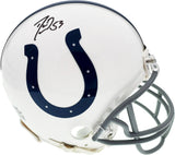 Darius Leonard Autographed Indianapolis Colts Mini Helmet Beckett BAS Stock #151203